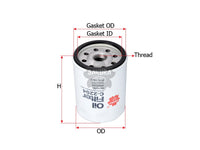 SAKURA,, Oil Filter (Spin-On), 5939832, C-2204, FIAT