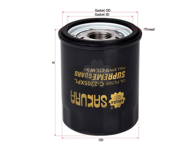 SAKURA,, Oil Filter (Spin-On), 46544820, C-2205XPL, FIAT