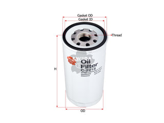 SAKURA,, Oil Filter (Spin-On), 2943301, C-2218, NEW HOLLAN