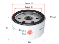 SAKURA,, Oil Filter (Spin-On), 7 700 272 902, C-2505, RENAULT