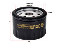 SAKURA,, Oil Filter (Spin-On), 7 700 542 285, C-2506XPL, FIAT