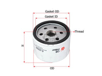 SAKURA,, Oil Filter (Spin-On), 82960R, C-2506, DACIA