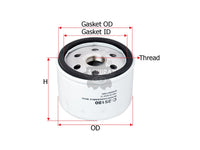 SAKURA,, Oil Filter (Spin-On), 16510-84A10-000, C-25180, RENAULT