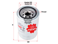 SAKURA,, Oil Filter (Spin-On), 26310-4A010, C-2810, HYUNDAI