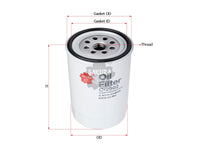 SAKURA,, Oil Filter (Spin-On), 0K410-23-802A, C-2902, KIA