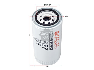 SAKURA,, Oil Filter (Spin-On), JX0816A, C-2910, YUCHAI