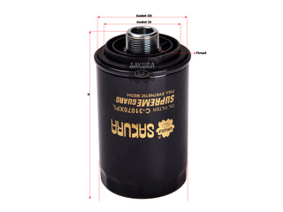 กรองน้ำมันเครื่อง SAKURA, 06H 115 561, C-31070XPL, AUDI (128683)