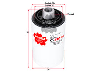 SAKURA,, Oil Filter (Spin-On), 06J 115 561 B, C-31070, AUDI