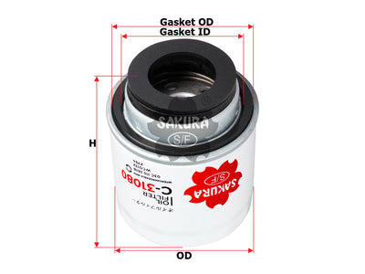 SAKURA,, Oil Filter (Spin-On), 03C 115 561B, C-31080, SKODA