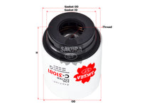 SAKURA,, Oil Filter (Spin-On), 03C 115 561 H, C-31081, VOLKSWAGEN
