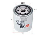 SAKURA,, Oil Filter (Spin-On), 1017100-ED01, C-38100, GREAT WALL