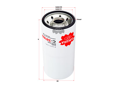 SAKURA,, Oil Filter (Spin-On), 3694654, C-38180, FOTON