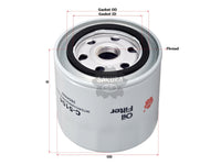 SAKURA,, Oil Filter (Spin-On), 2067, C-5104, VOLVO PENTA