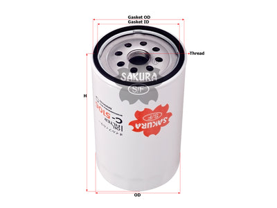กรองน้ำมันเครื่อง(Spin-On) , SAKURA, 320/04134, C-5106, JCBAMFORD (127098)