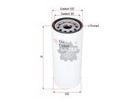 SAKURA,, Oil Filter (Spin-On), 836336459, C-5206, MASSEY-FERGUSON