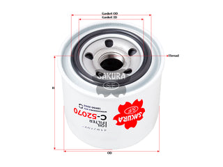 SAKURA,, Oil Filter (Spin-On), 87289613, C-52070, YANMAR