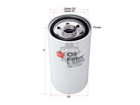 SAKURA,, Oil Filter (Spin-On), 126677-35400, C-52090, YANMAR