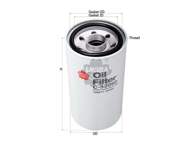 SAKURA,, Oil Filter (Spin-On), 126677-35400, C-52090, YANMAR