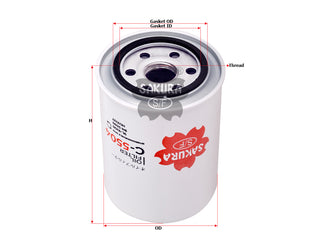 SAKURA,, Oil Filter (Spin-On), 9N-5680, C-5504, CATERPILLAR