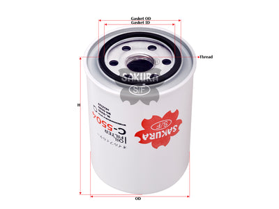 SAKURA,, Oil Filter (Spin-On), 9N-5680, C-5504, CATERPILLAR