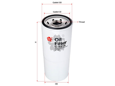 SAKURA,, Oil Filter (Spin-On), 953, C-5516, CATERPILLAR