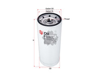 SAKURA,, Oil Filter (Spin-On), 85114049, C-55221, CATERPILLAR