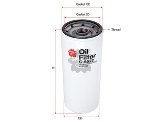 SAKURA,, Oil Filter (Spin-On), 3Y-0900x, C-5522, CATERPILLAR