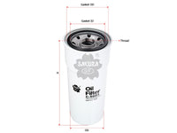 SAKURA,, Oil Filter (Spin-On), 600-211-1230, C-5603, ALASKA DIESEL