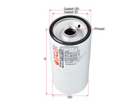 SAKURA,, Oil Filter (Spin-On), 57124, C-5718, CATERPILLAR