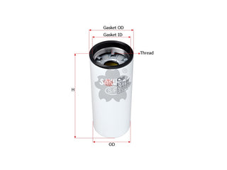 SAKURA,, Oil Filter (Spin-On), 600-211-1340, C-5724, HITACHI
