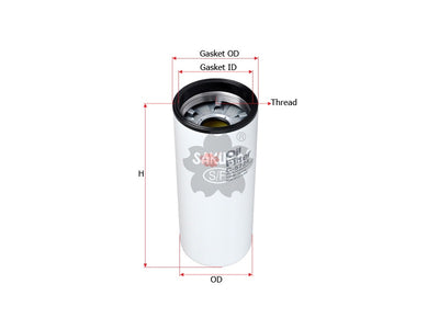 SAKURA,, Oil Filter (Spin-On), 600-211-1340, C-5724, HITACHI