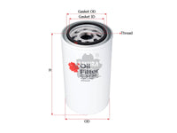 กรองน้ำมันเครื่อง(Spin-On) , SAKURA, 3903264, C-5730, CASE (126465)