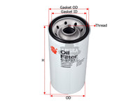 SAKURA,, Oil Filter (Spin-On), 25013192, C-5731, KOMATSU