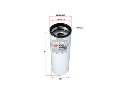 SAKURA,, Oil Filter (Spin-On), 3406810, C-57360, PETERBILT