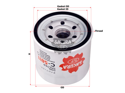 SAKURA,, Oil Filter (Spin-On), 32A40-00400, C-5811, CATERPILLAR