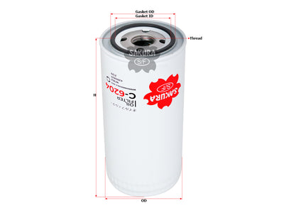 SAKURA,, Oil Filter (Spin-On), 1000046758, C-6204, CATERPILLAR