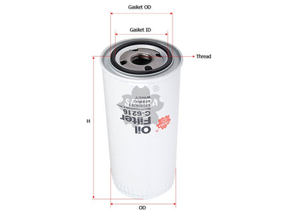 SAKURA,, Oil Filter (Spin-On), 570004323, C-6216, LIEBHERR