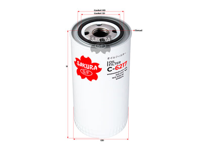 SAKURA,, Oil Filter (Spin-On), 0118 3575, C-6217, ATLAS COPCO