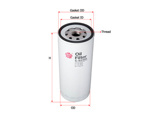 SAKURA,, Oil Filter (Spin-On), 0 118 2947, C-62300, DEUTZ-FAHR