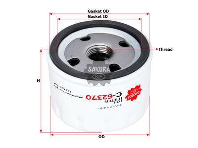 SAKURA,, Oil Filter (Spin-On), 2904941, C-62370, DEUTZ AG