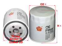 กรองน้ำมันเครื่อง(Spin-On), SAKURA, L63, C-6502, MASSEY-FERGUSON (123964)