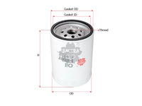 SAKURA,, Oil Filter (Spin-On), 25013977, C-6519, CHEVROLET