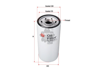 SAKURA,, Oil Filter (Spin-On), 23524251, C-65201, AGCO
