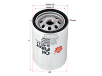 SAKURA,, Oil Filter (Spin-On), 25012760, C-6524, CHEVROLET