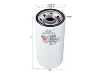 SAKURA,, Oil Filter (Spin-On), 23527033, C-6537, ATLAS COPCO