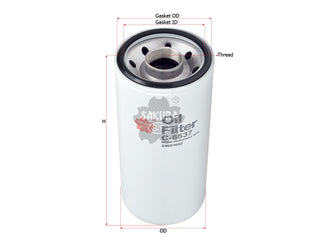SAKURA,, Oil Filter (Spin-On), 23527033, C-6537, ATLAS COPCO