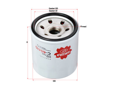 SAKURA,, Oil Filter (Spin-On), 96985730, C-65410, CHEVROLET