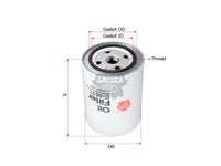 SAKURA,, Oil Filter (Spin-On), 5092 555, C-6607, FORD