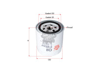 SAKURA,, Oil Filter (Spin-On), HE400000415, C-6608, CASE