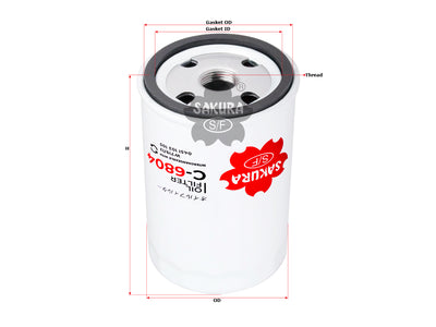 กรองน้ำมันเครื่อง(Spin-On) , SAKURA, 103 184 02 01, C-6804, MERCEDES-BENZ (124776)
